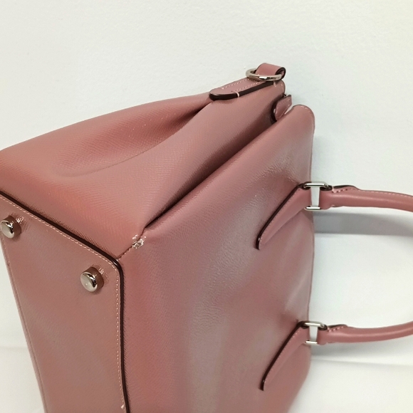 Coach crossgrain leather purse hand bag women's coach bag F 32017 12" × 8" 1/2 - Picture 11 of 15